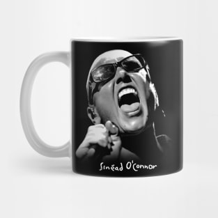 Sinead O'Connor Black white Mug